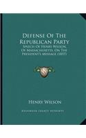 Defense Of The Republican Party