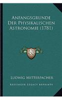 Anfangsgrunde Der Physikalischen Astronomie (1781)