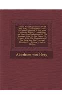 Letters and Negociations of M. Van Hoey,