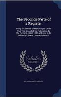 The Seconde Parte of a Register