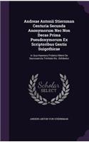 Andreae Antonii Stiernman Centuria Secunda Anonymorum NEC Non Decas Prima Pseudonymorum Ex Scriptoribus Gentis Suigothicae