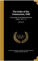 The Order of the Communion, 1548