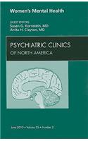 Women's Mental Health, an Issue of Psychiatric Clinics