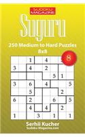 Suguru - 250 Medium to Hard Puzzles 8x8