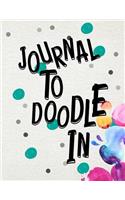 Journal To Doodle In: Blank Doodle Draw Sketch Book