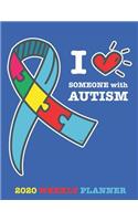 Autism 2020 Calendar Weekly Planner dated with to do notes: Autism Awareness Organizer dated calendar with to do list