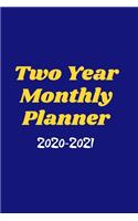 Two Year Monthly Planner 2020-2021