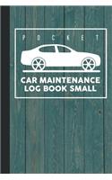 Pocket Car Maintenance Log Book Small