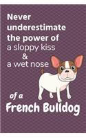 Never underestimate the power of a sloppy kiss & a wet nose of a French Bulldog: For French Bulldog Puppy Fans