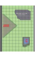 Graph Paper Notebook 8.5 x 11 IN, 21.59 x 27.94 cm: 3/4 inch thin = 0.75" squares perfect binding, non-perforated, Double-sided Composition Graph Paper, Coordinate Paper, Grid Paper, or Squared Paper (2 Graph Paper Notebook 8.5 X 11 in)
