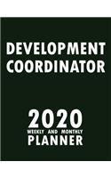 Development Coordinator 2020 Weekly and Monthly Planner