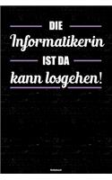 Die Informatikerin ist da kann losgehen! Notizbuch