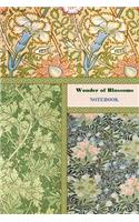 Wonder of Blossoms NOTEBOOK [ruled Notebook/Journal/Diary to write in, 60 sheets, Medium Size (A5) 6x9 inches]