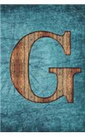 Monogrammed Notebook - G: Initial G Notebook - Vintage Scrapbooking Steampunk Tall Ship Design (6"x9" Blank Journal A5 150 pages)(7 Monogrammed Notebooks & Journals)