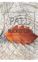 Fall Bucket List: Guided Journal for 50 Ideas