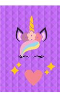 Unicorn Composition Notebook: birthday gift unicorn journal for girls