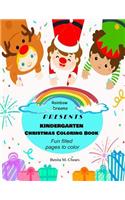 Kindergarten Christmas Coloring Book: Fun filled pages to color