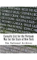 Casualty List for the Vietnam War for the State of New York