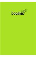 Doodle Journal - Great for Sketching, Doodling, Project Planning or Brainstormin: 100 Undated Pages, Medium Ruled, Soft Cover, 6 x 9 Journal, Chartreuse Green