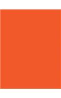 Orange 101 - Lined with Margins Notebook