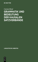 Grammatik Und Bedeutung Der Kausalen Satzverbände