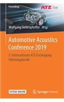 Automotive Acoustics Conference 2019: 5. Internationale Atz-Fachtagung Fahrzeugakustik