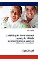 Variability of bone mineral density in elderly postmenopausal women