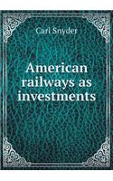 American railways as investments