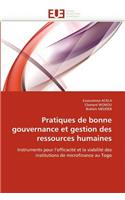 Pratiques de Bonne Gouvernance Et Gestion Des Ressources Humaines: (Omn.Univ.Europ.)
