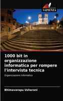 1000 bit in organizzazione informatica per rompere l'intervista tecnica