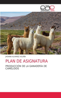 Plan de Asignatura