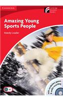 Amazing Young Sports People Level 1 Beginner/Elementary Book with CD-ROM/Audio CD Pack