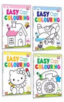 My Easy Copy Colouring Combo Pack of 4 Books (Pink-Blue-Green-Yellow)