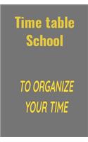 Time table school