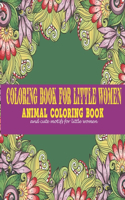 Coloring book for little women