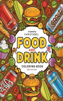 Food And Drink Coloring Book Bold And Easy