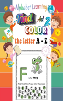 Alphabet Learning Find and Color the letter A-Z