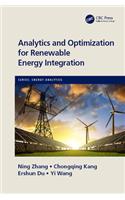 Analytics and Optimization for Renewable Energy Integration
