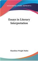 Essays in Literary Interpretation