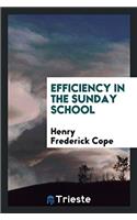 Efficiency in the Sunday School