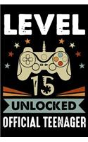 Level 15 Unlocked Official Teenager