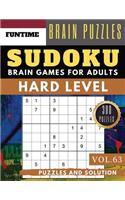 Hard Sudoku: Jumbo 300 SUDOKU hard to extreme puzzle books with answers brain games for adults Activity book (hard sudoku puzzle books Vol.63)(63 Hard Sudoku Puzzle Books)