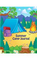 Summer Camp Journal: Colorful Outdoor Camping Journal Travel Activity Planner Notebook - RV Logbook Hiking Checklist Keepsake Memories For Kids Boys Girls Adults Family-