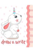 Draw And Write Primary Journal - Magical Rabbitcorns
