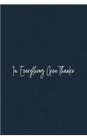 In Everything Give Thanks