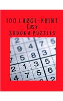 100 Large Print Easy Sudoku Puzzles