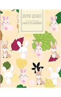 2019 2020 15 Months Bunny Rabbit Daily Planner