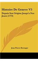 Histoire De Geneve V3