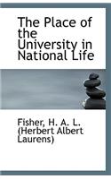 The Place of the University in National Life