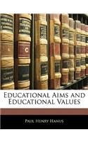 Educational Aims and Educational Values